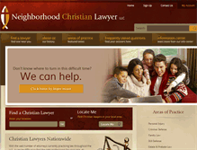Tablet Screenshot of neighborhoodchristianlawyer.com